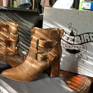 Freebird by Steven “Joey “.   Tan booties